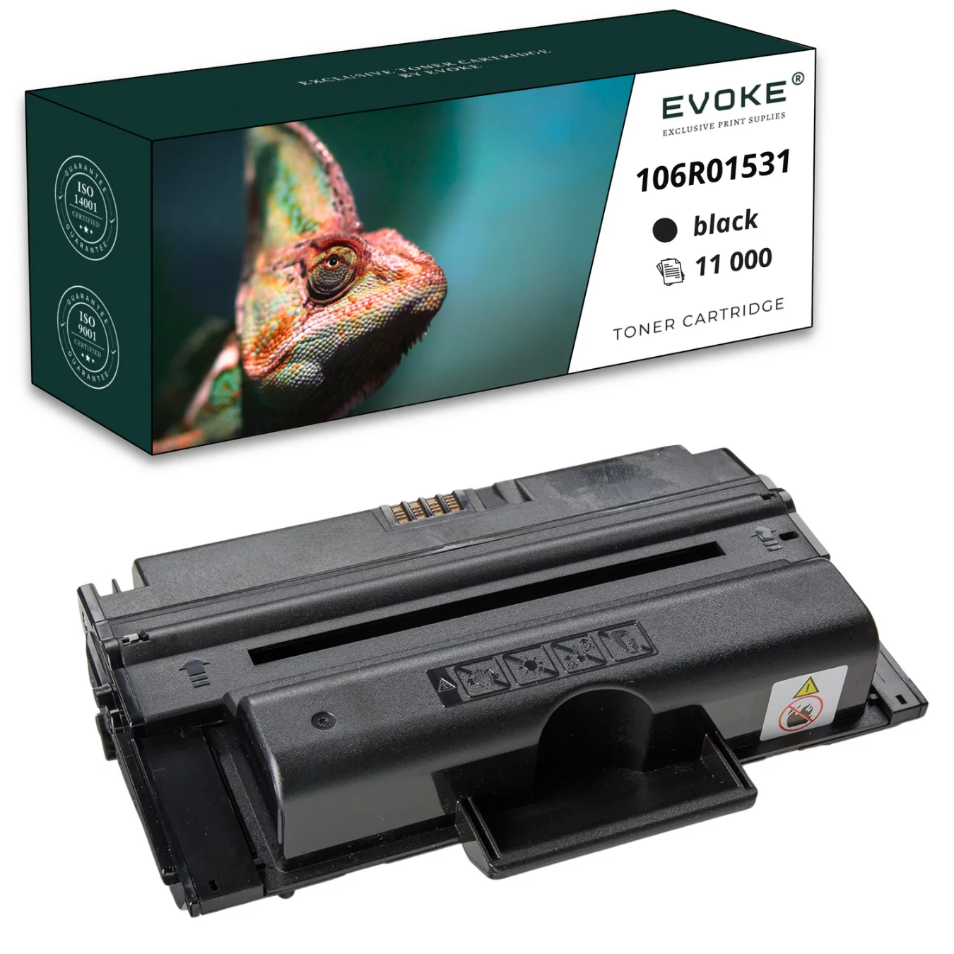 Evoke Compatibele Toner voor Xerox 106R01531 3550XL 3550X Zwart 11000 Pagina's Wc 3550/3550M/3550T/3550Tm