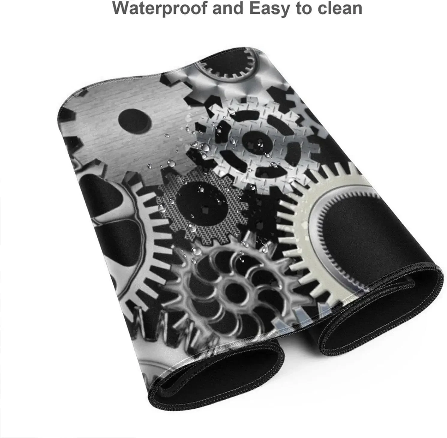 لوحة ماوس كبيرة مقاس XL للهندسة الميكانيكية للمكتب غير قابلة للانزلاق وسادات طويلة ممتدة لوحة ماوس طاولة مطاطية مقاس 31.5 × 11.8 بوصة