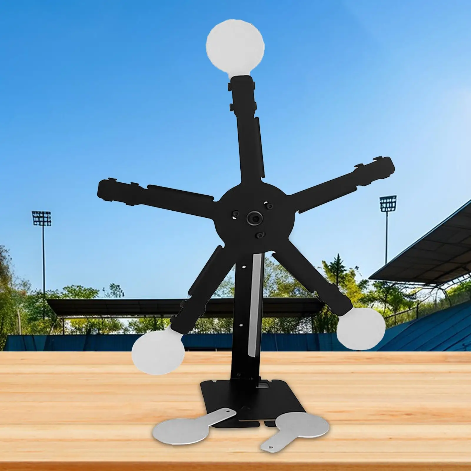 Alvo magnético da roda gigante, ferramenta de prática de tiro com reinicialização automática, alvo portátil ajustável para presentes de treinamento ao ar livre