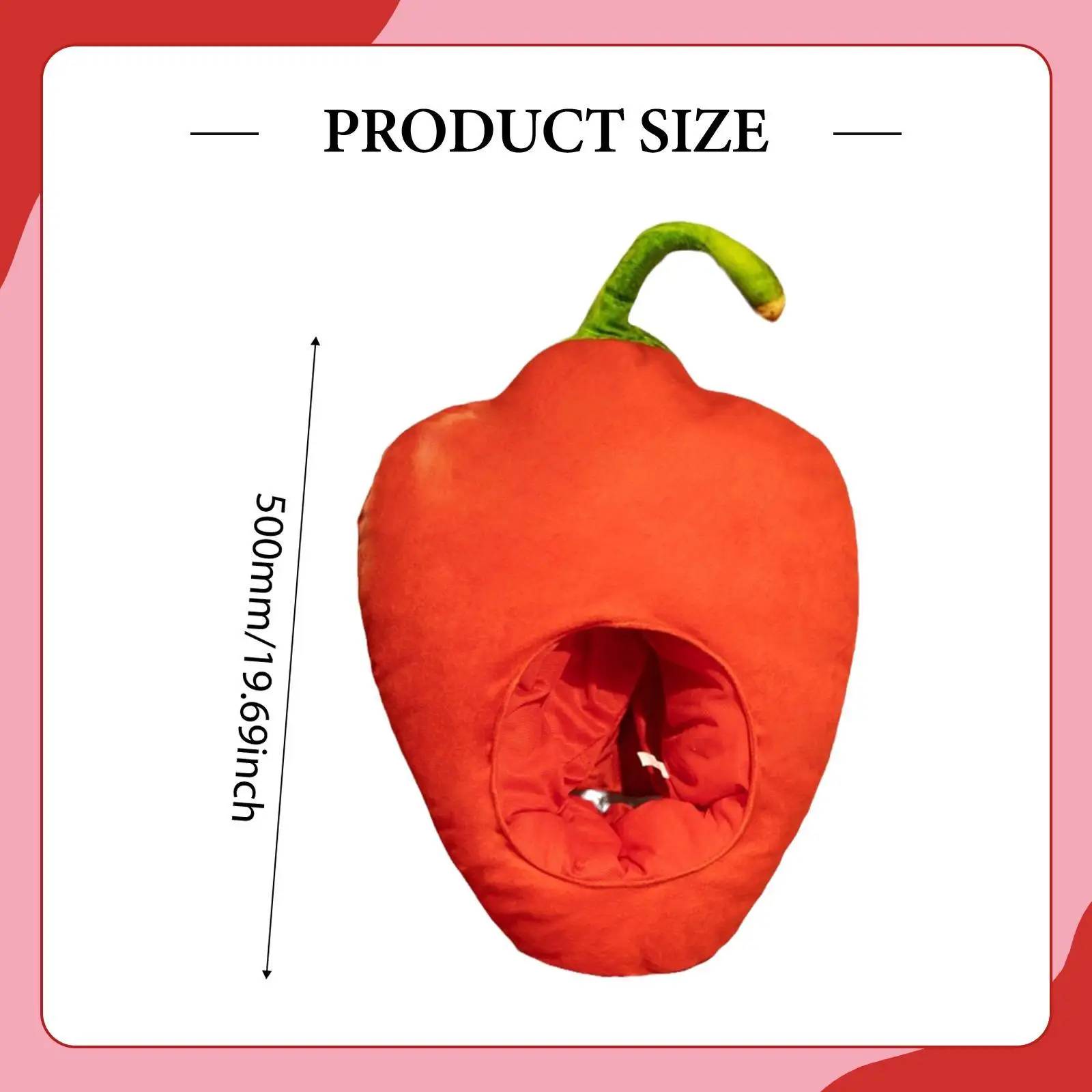 Pepper Plush Hat for Adults Kids Headgear for Holiday Party Supplies Decoration