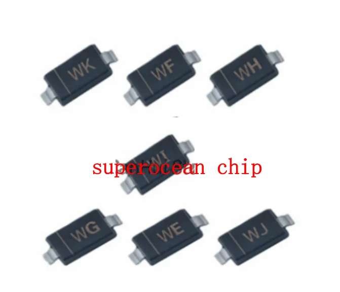 100Pcs SMD Zener Diode 1206 BZT52C 4V7 5V1 5V6 6V2 6V8 7V5 8V2 9V1 10V 12V 15V 16V 18V 20V 24V 27V 30V 33V 36V 39V 43V SOD-123