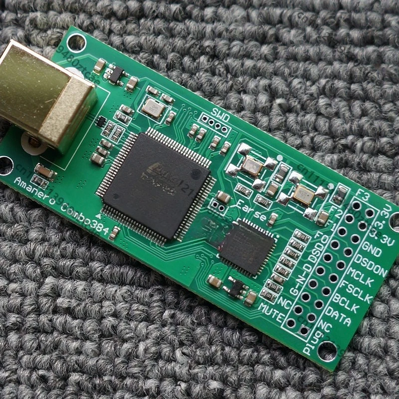 USB Asynchronous Digital Audio Interface Module Support DSD512 PCM384 I2S Output HiFi DAC DIY Board