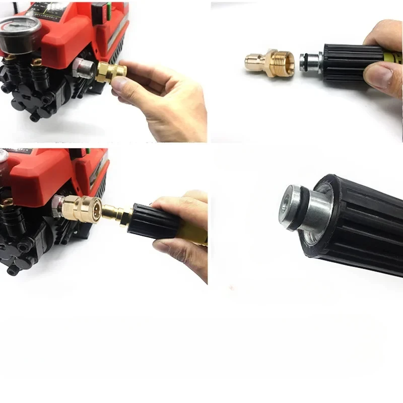 M22x15 Adapter For High Pressure Wash Machine Water Outlet Set Quick Connect Kits For M22 High Pressure Washer Gun Pipe