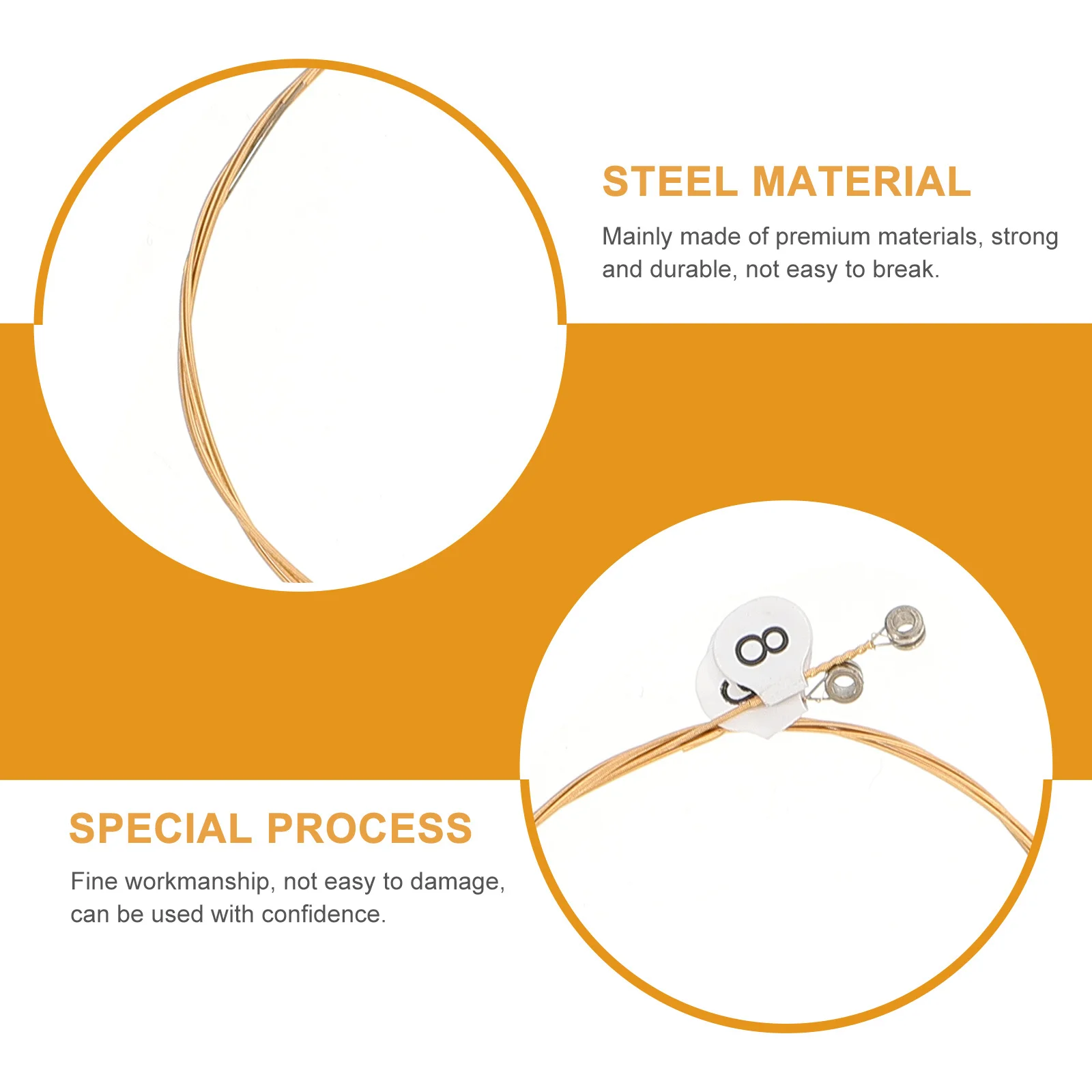 

7pcs Durable Steel Lyre Strings Full Set Replacement Harp Instruments Premium String Accessories Lyre Parts Kit