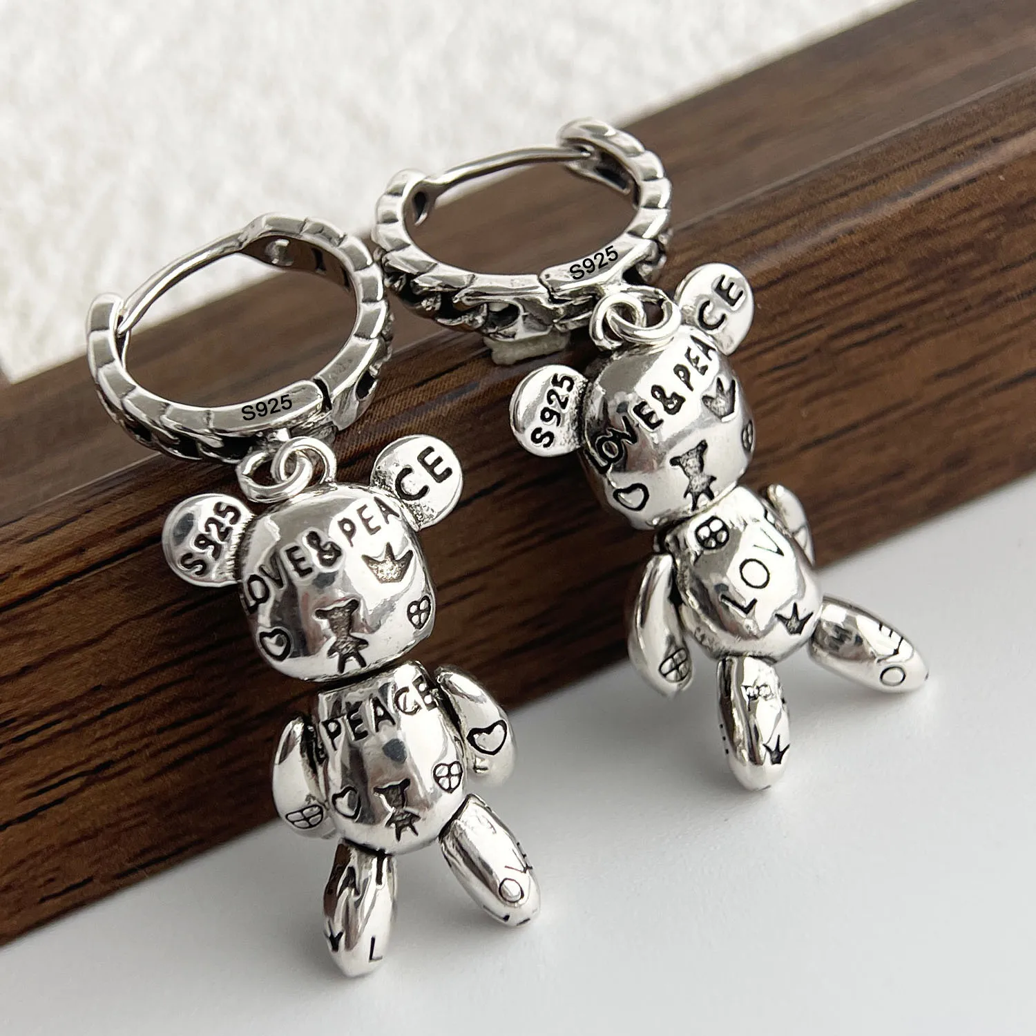 

925 Sterling Silver Vintage Earrings For Women Trendy Simple Retro Earring Jewelry Prevent Allergy Party Accessories Gift