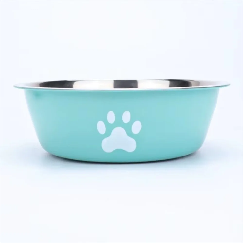 New Large Capacity Dog Bowl Anti-slip Anti-rust Cat Bowl Double-layer Stainless Steel Pet Feeder Suitable for Puppies