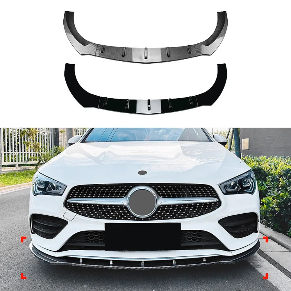 Front Bumper Lip Spoiler Side Lower Splitters Body Kit For Mercedes Benz CLA Class C118 X118 2020-2023 AMG