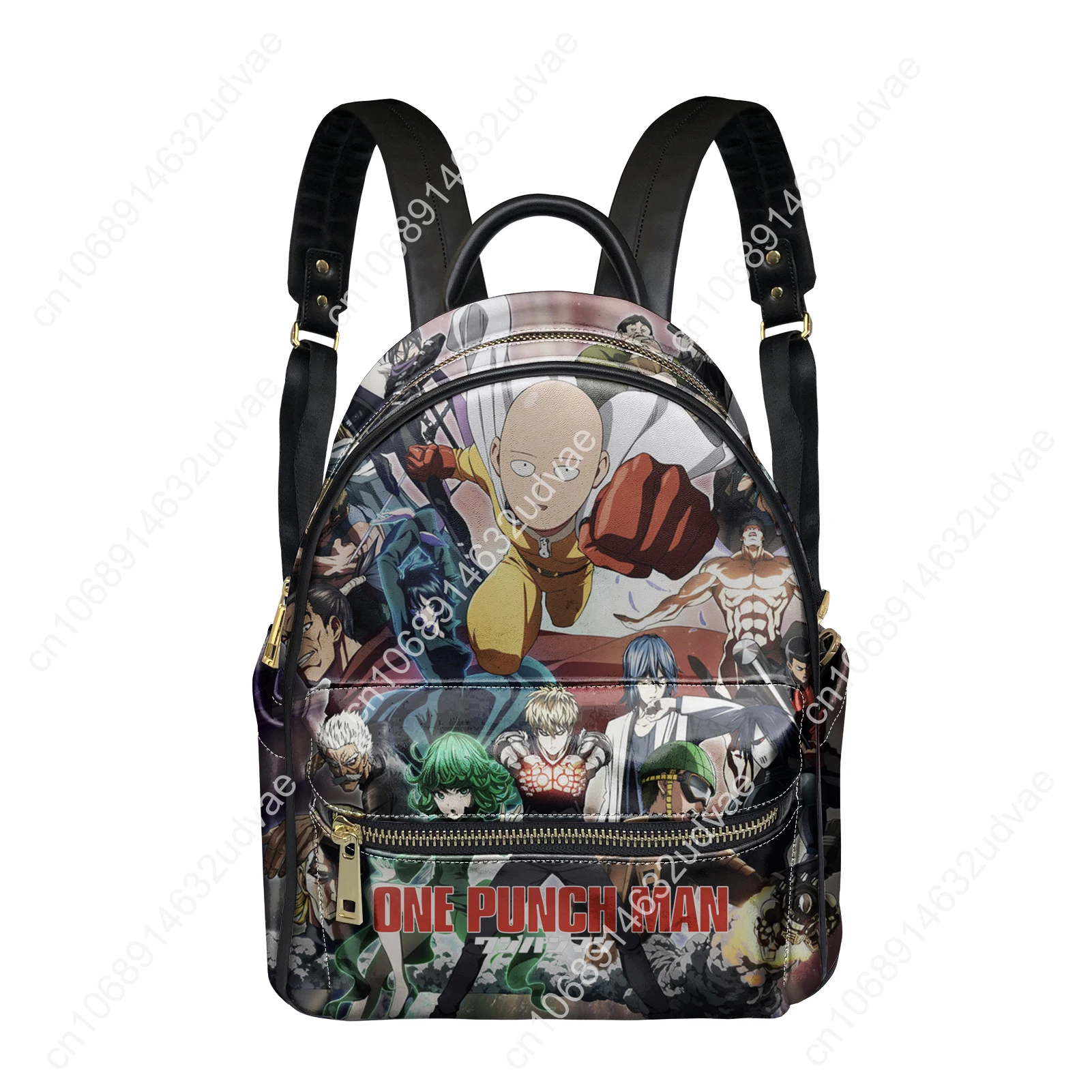 حقيبة ظهر One Punch Man للنساء والرجال حقيبة ظهر نصية مخصصة صورة مزدوجة حقيبة كتف حقيبة كتب للأعمال حقيبة ظهر هدية Daypack