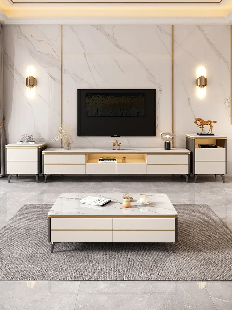 

Небольшой блок из каменной плиты, массив дерева, современная и минималистичная гостиная, бытовой шкаф для телевизора.