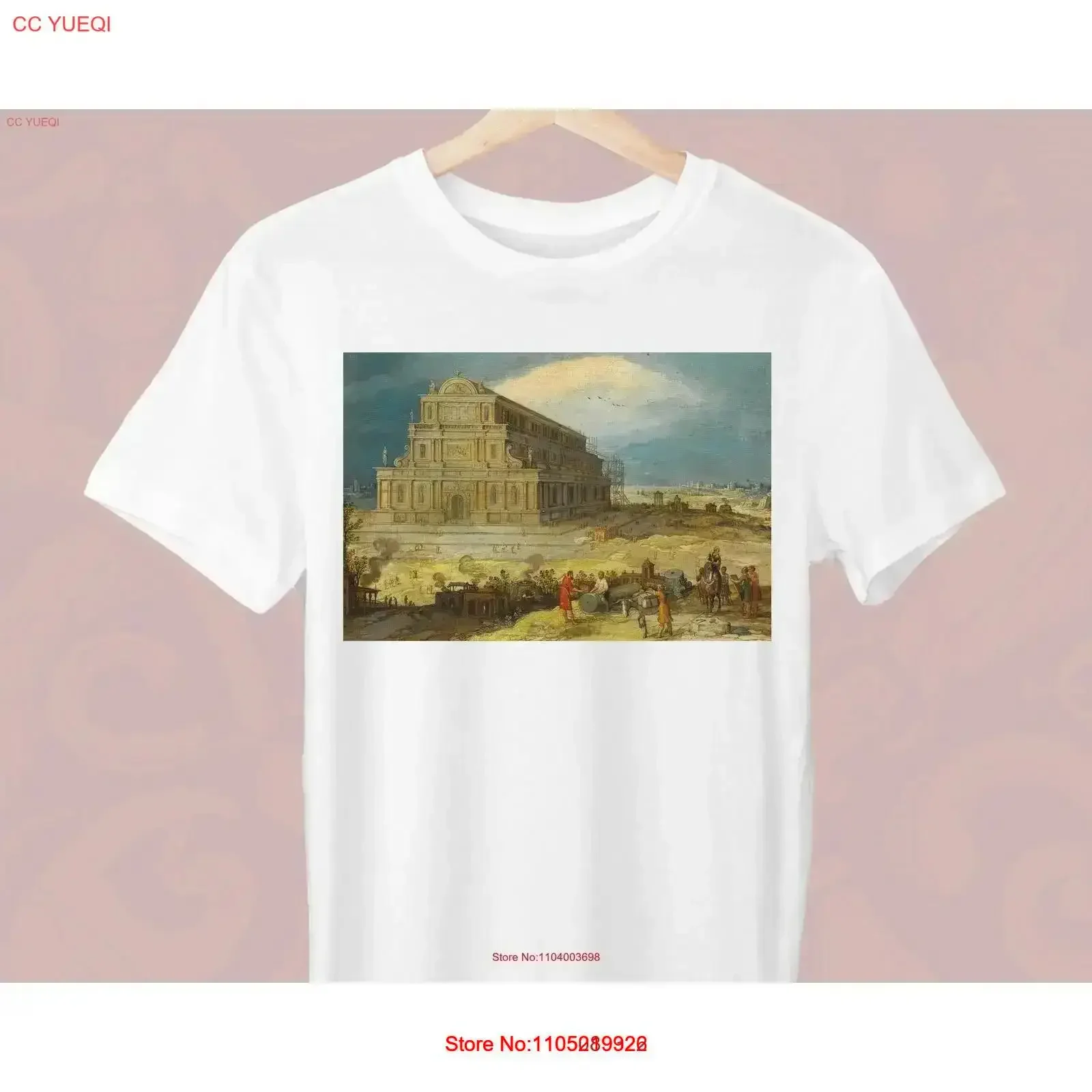 

The Building of Temple Artemis at Ephesus Hendrik van Cleve Painting T Shirt Greek for a Stylish vintage Washed Soft vintage