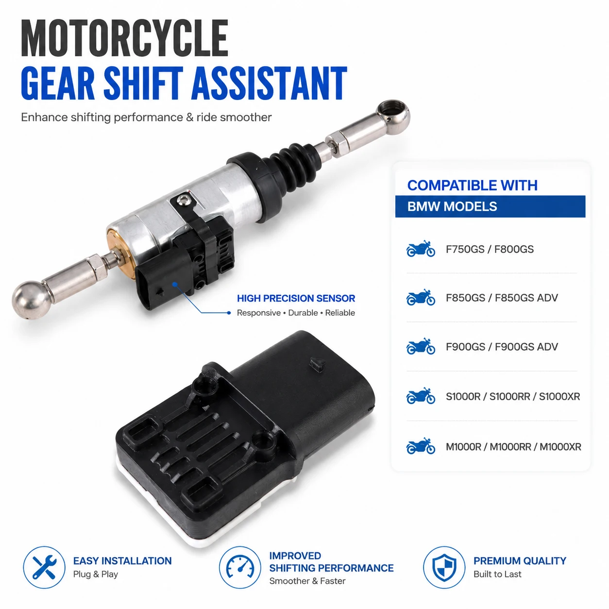 Motorcycle Quick Shifter Gear Shift Assistant For BMW F750GS F800GS F850GS F900GS ADV F900R S1000XR R RR M1000RR Accessories