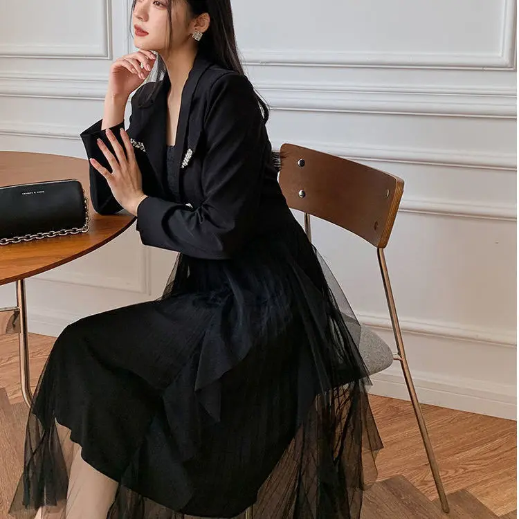 エレガントで若々しい女性ブレザー女性のスポーツカジュアルファッション春秋無地レディース服オーバーサイズビジネス