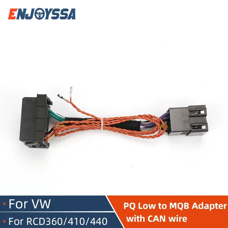 PQ to MQB ISO to Quadlock Canbus Adapter Cable Upgrade RCD330 RCD360 RCD510 Cable for Polo Jetta Golf Tiguan Passat CC