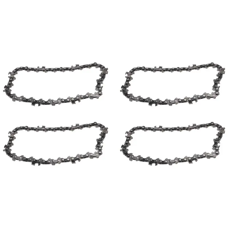 A93Z 4Pcs Mini Chainsaw Chain 4 Inch Guide Saw Chain 1/4 LP Pitch, 28 Sections For Electric Protable Handheld Chain Saw Durable