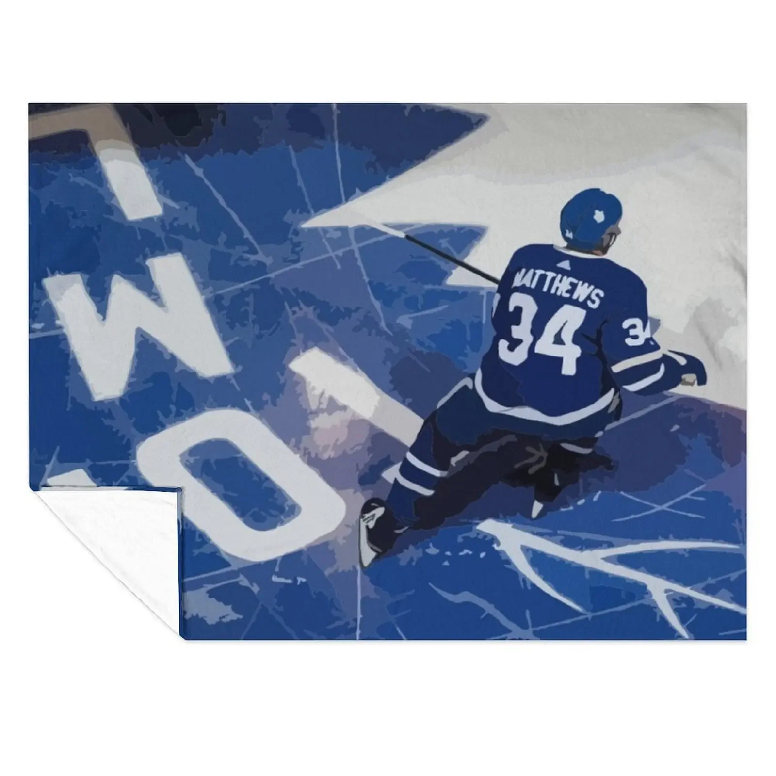 

Auston Matthews Painting Throw Blanket Soft Big Plaid Nap Hair Blankets