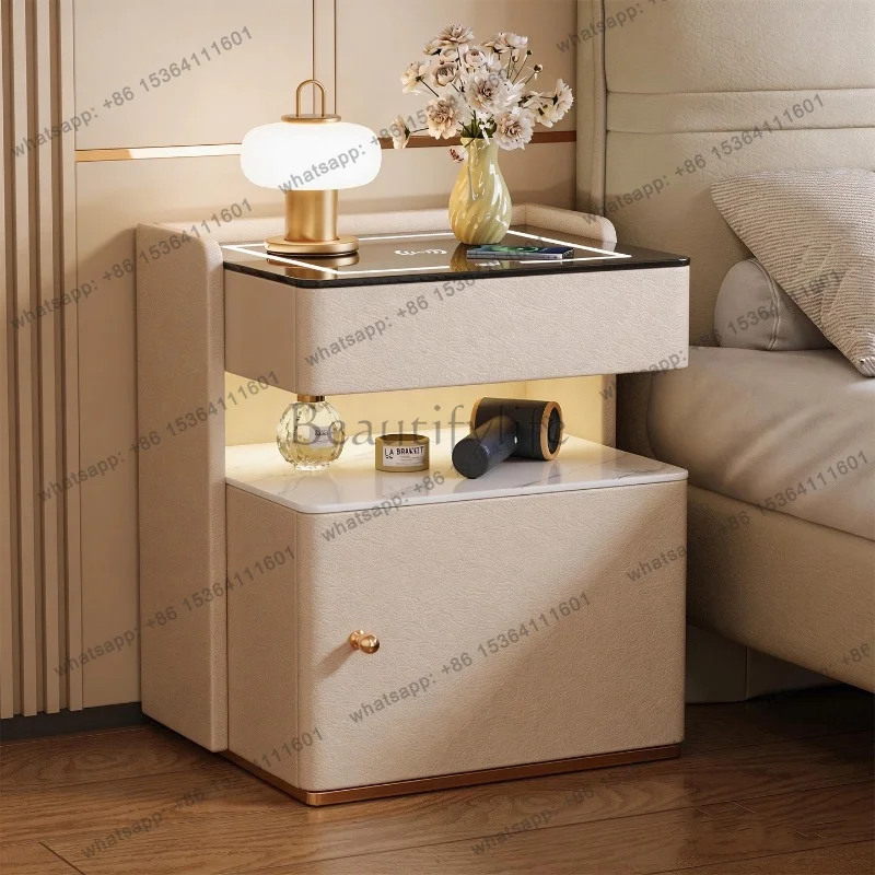 LSItalian European Nightstands Classic Designer Look Beautifylife Safe Bedside Tables Narrow Mesitas De Noche Bedroom Furniture