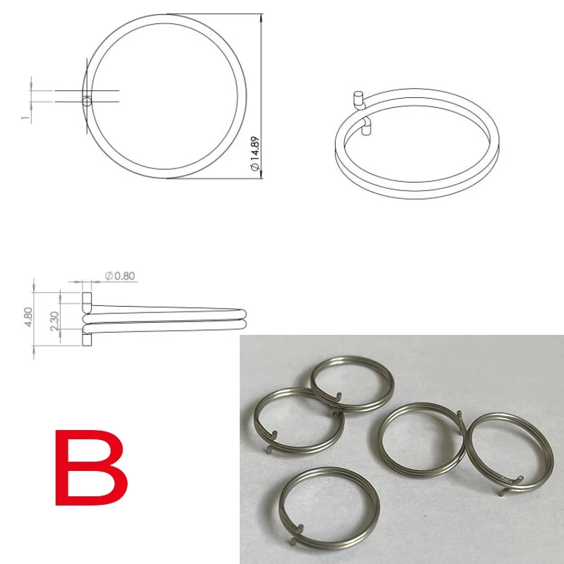 5pcs/lot Custom Made Stainless Steel  Lock Spring  Anti-theft door lock spring The handle spring torsion spring