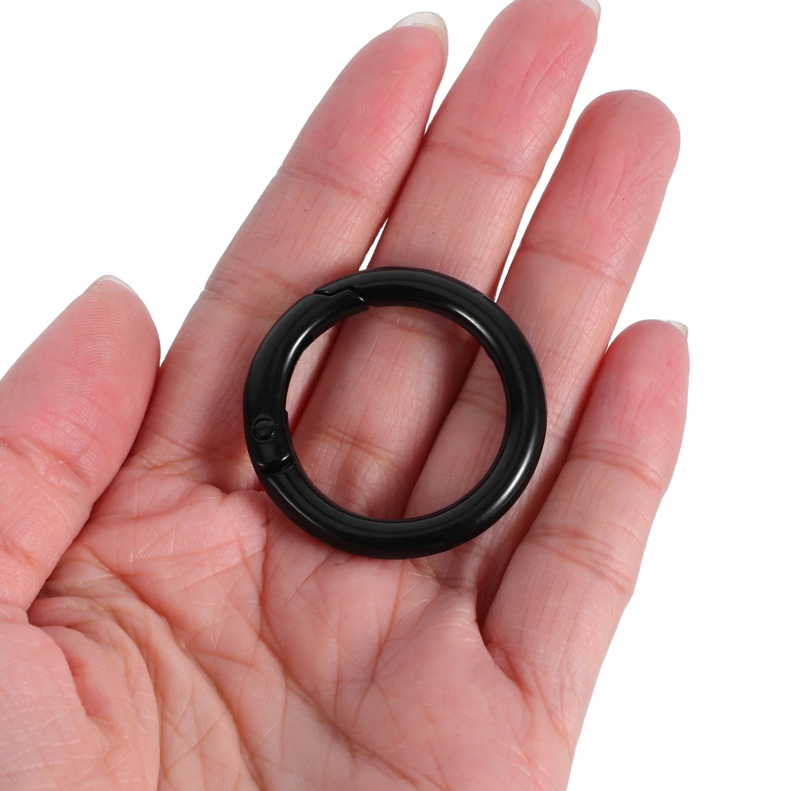 

10Pcs Spring Clip Ring Alloy Key Ring Practical for Keychains Charms Small Accessories Everyday Use Small Carabiner