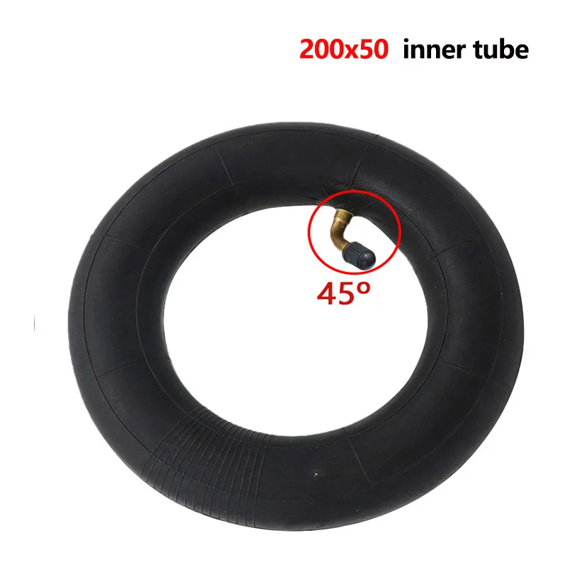 Neumático de tubo de butilo de tubo interior de 200x50 para ruedas delanteras y traseras de patinete eléctrico de 8 pulgadas piezas de repuesto de cámara interior de 200*50
