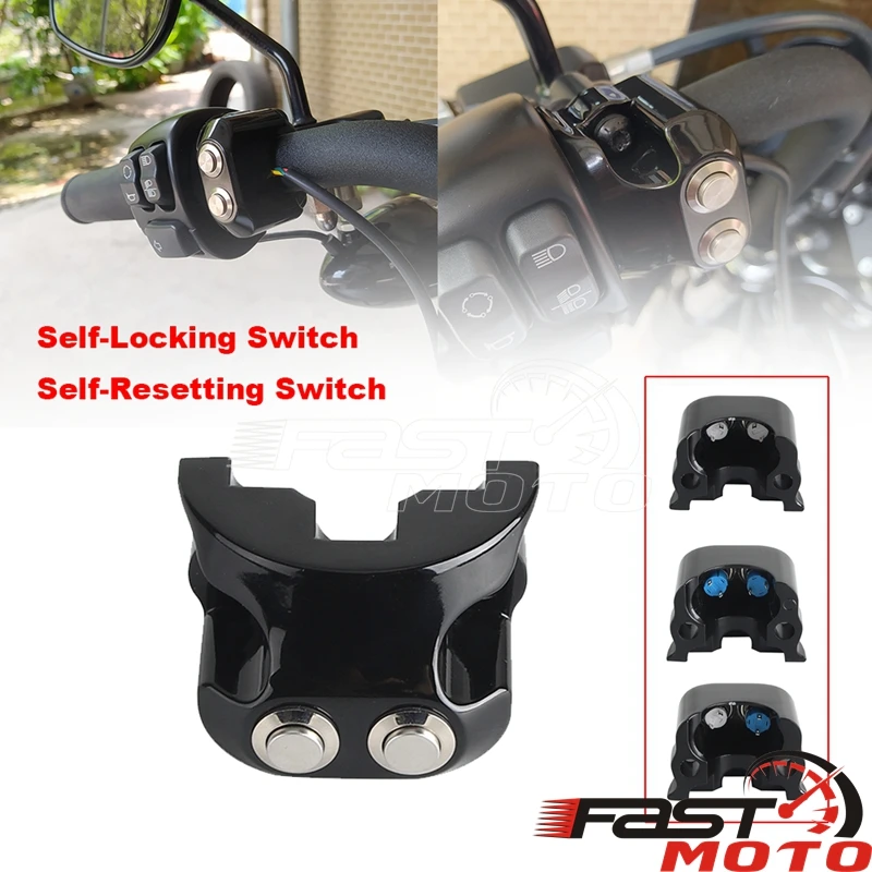 25mm Motorcycle Handlebar Power Switch For Harley Street Fat Bob FXD FLD V-Rod Sportster AERO AERO-A Air Ride Suspension Control