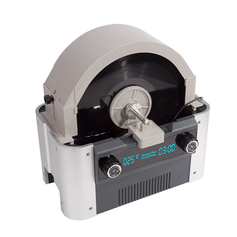 Full Accessories Ultrasound Professional Vinyl Record Cleaner Ultrasonic Cleaning for 7'10'12 Inch Records