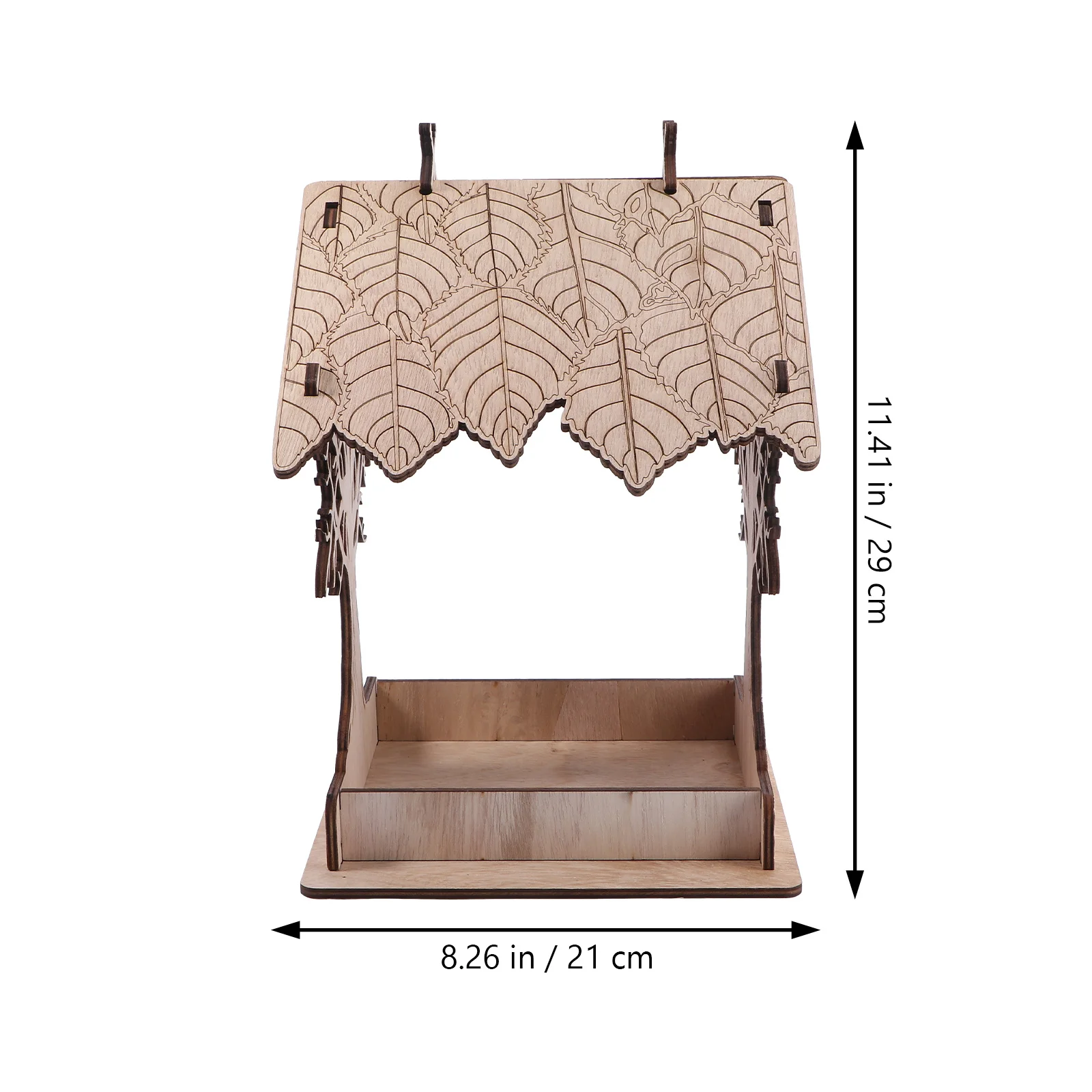 

Wooden Bird Feeder Small Outdoor Simulated Nest Shaped Decor Creative Feeding Tool Durable Weather Resistant Balcony