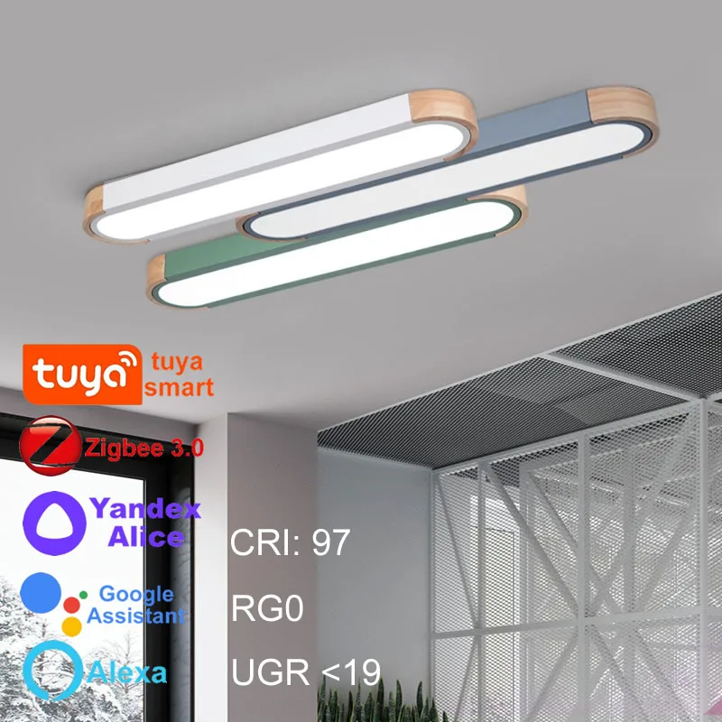 Led Ceiling Lamp Zigbee Tuya Chandelier Dining Room Decor Smart Home Decoration Alice Assistant Alexa Bedroom Balcony Hallway