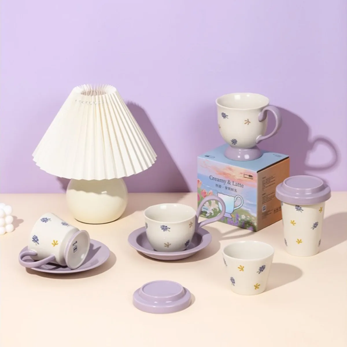 Taza de café de elaboración en frío de cerámica de primera calidad SOLECASA: incluye esmalte activo y tapa, apto para microondas y lavavajillas, uso versátil