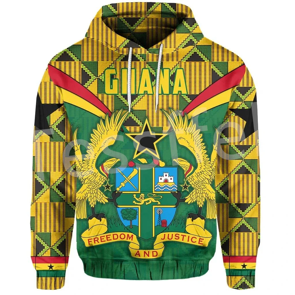 

Tessffel Black History Africa County Ghana Kente Tribe Tattoo Tracksuit 3DPrint Men/Women Streetwear Casual Pullover Hoodies X21