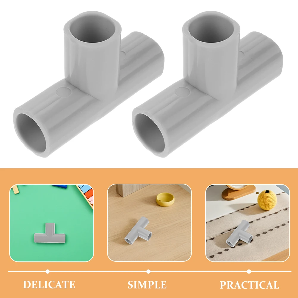 2Pcs Baby Laufstall Armaturen 3-Wege Rohr Anschluss Indoor Outdoor Multi-Funktionale Laufstall Zubehör Sicherheit Getriebe