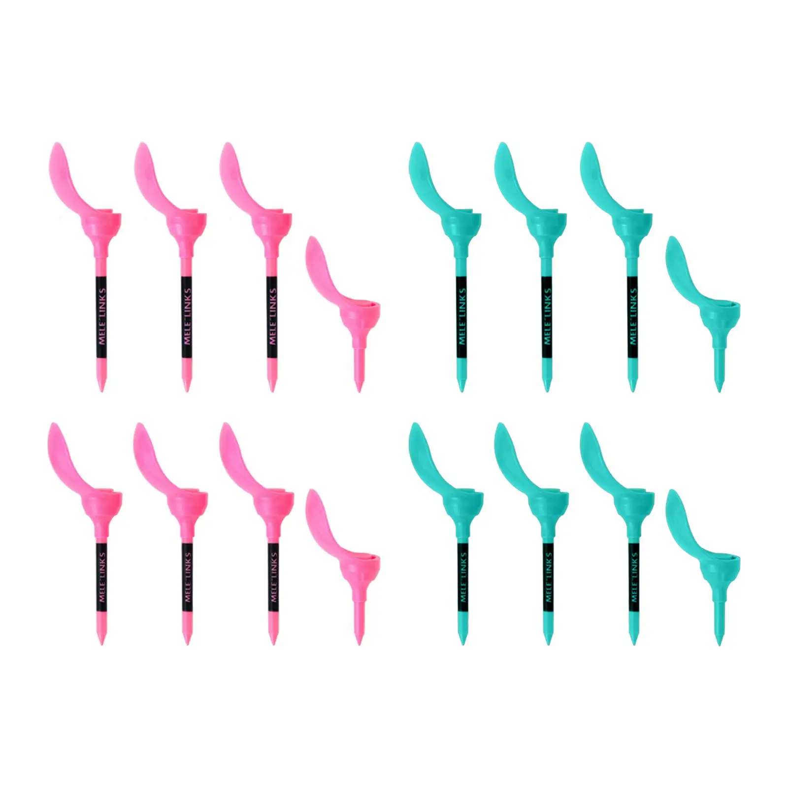 

8Pcs Chair Shaped Golf Tees Reusable Lightweight Golf Ball Holder Practice Tool Golfing Supplies for Outdoor Backyard Beginners