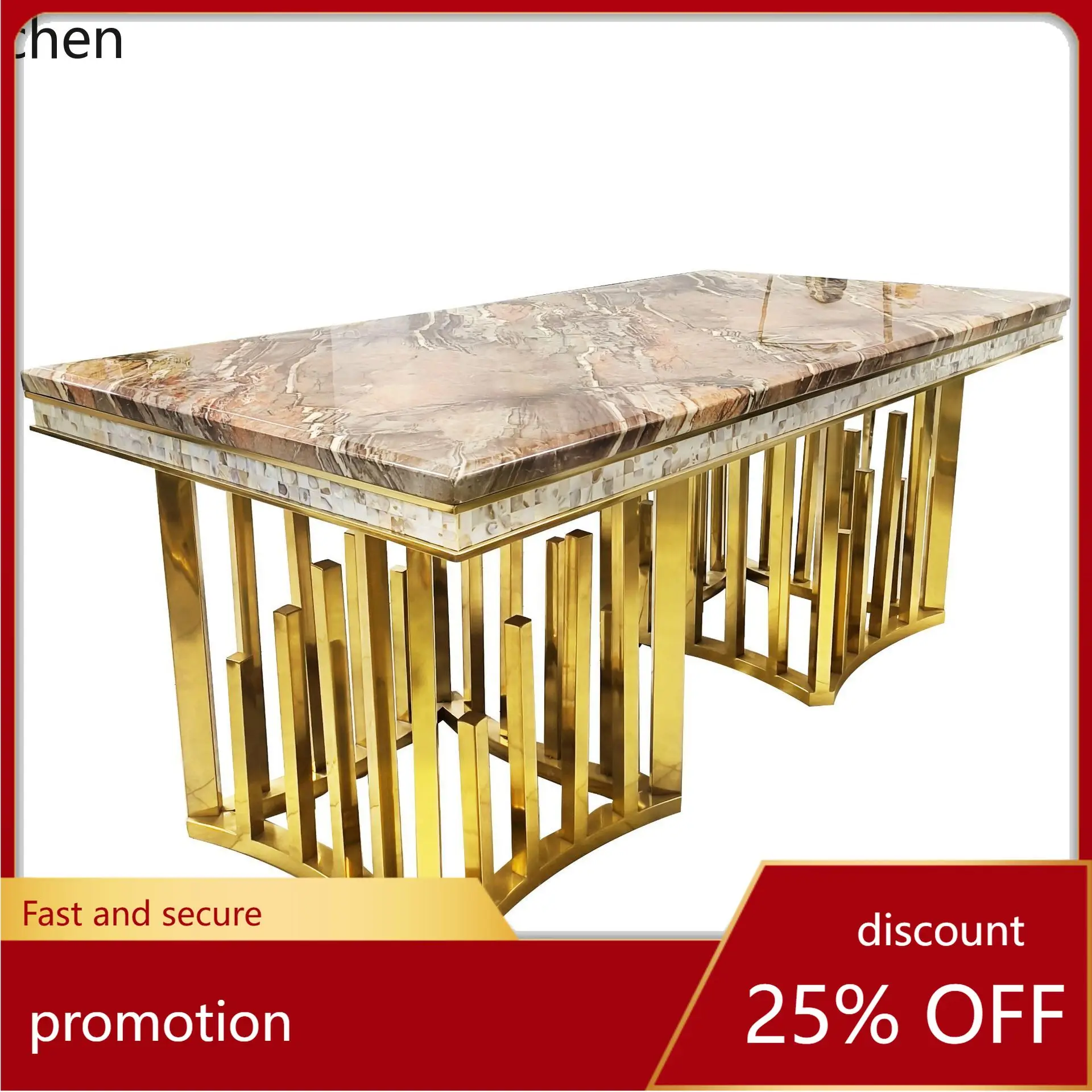 

ZML Rock Plate Dining Table and Chair Set for Home Use, Suitable for Various Sizes ost-Modern Minimalist Marble Dining Table