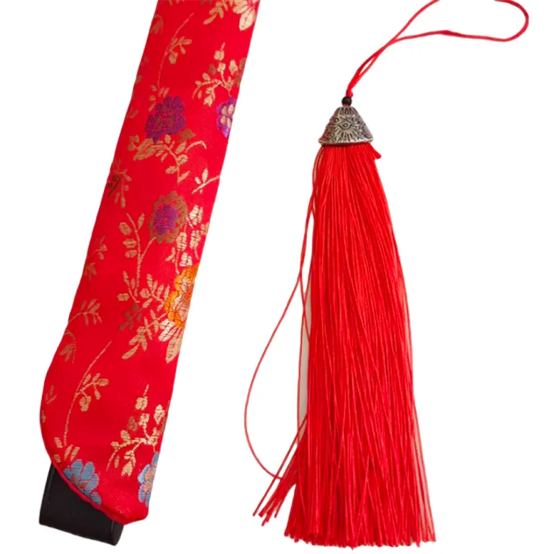 Hand Bambus Seide Falt fächer Cheongsa Fan Chinesisch Japanisch charmante elegante Vintage Retro-Stil, Frauen Damen Mädchen schwarz rot