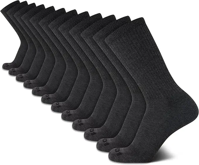12 pares de calcetines acolchados de rendimiento, cómodos y transpirables, calcetines para caminar, calcetines para correr, calcetines deportivos (38-44)