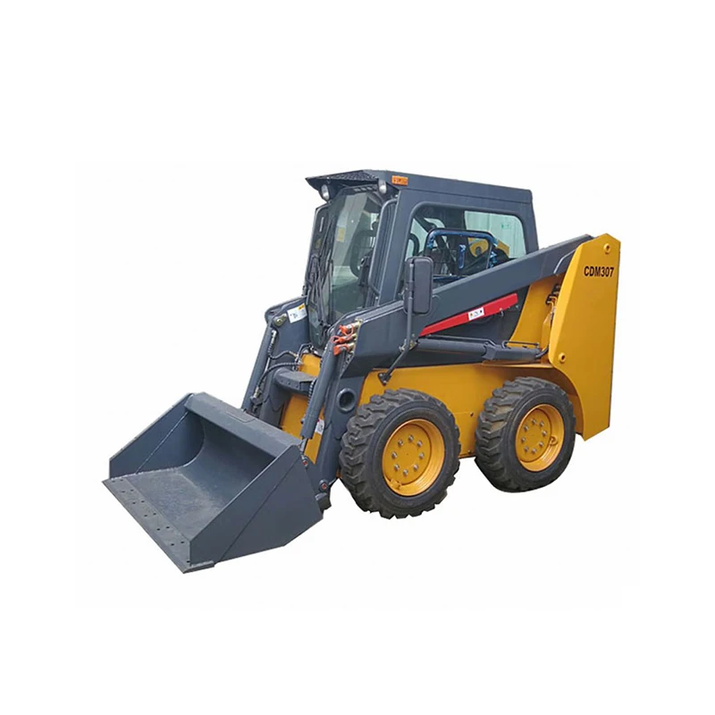 4WD Gas Mini Skid Steer Loader Quick Hitch Coupler Compact Loader Agricultural Orchard Work Snow Clearing Attachments Ready