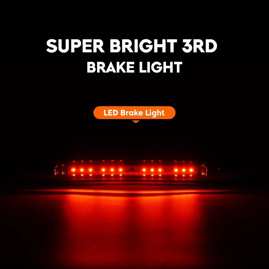 الضوء الخلفي + مصباح الفرامل الثالث لسيارة تشيفي أفالانش 2007 2008 2009 2010 2011 2012، الضوء الخلفي LED الثالث عالي التركيب As