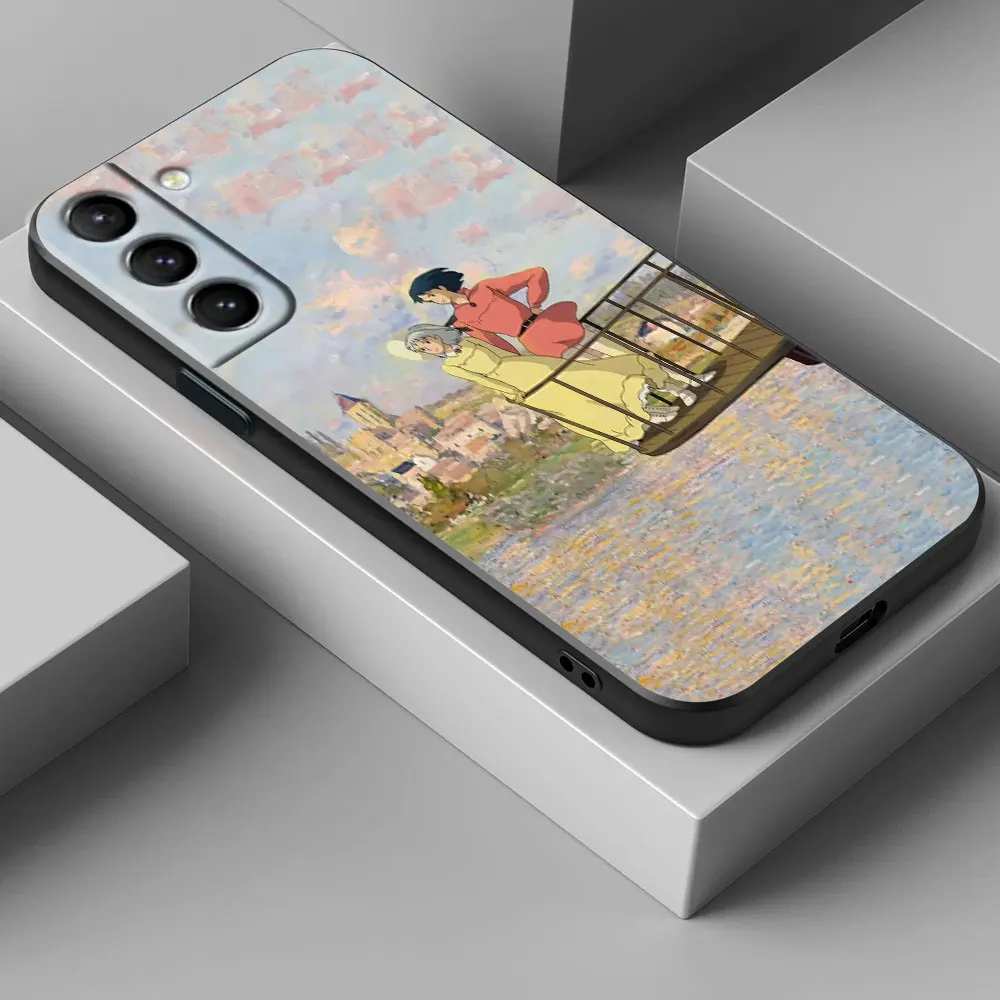 حافظة لهاتف سامسونج جالاكسي S25 S24 S23 S20 S21 FE S22 Ultra S10 Plus 5G من Castle Anime Miyazakis S25 Ultra #4