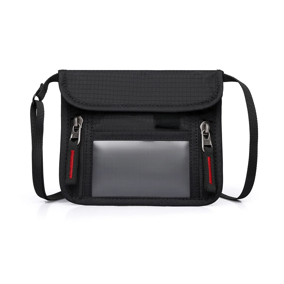 

Close-Fitting Anti-Theft Passport Wallet Travel Hanging Bag Small Card Holder Multi-Functional Bag Logo Polypropylene Material