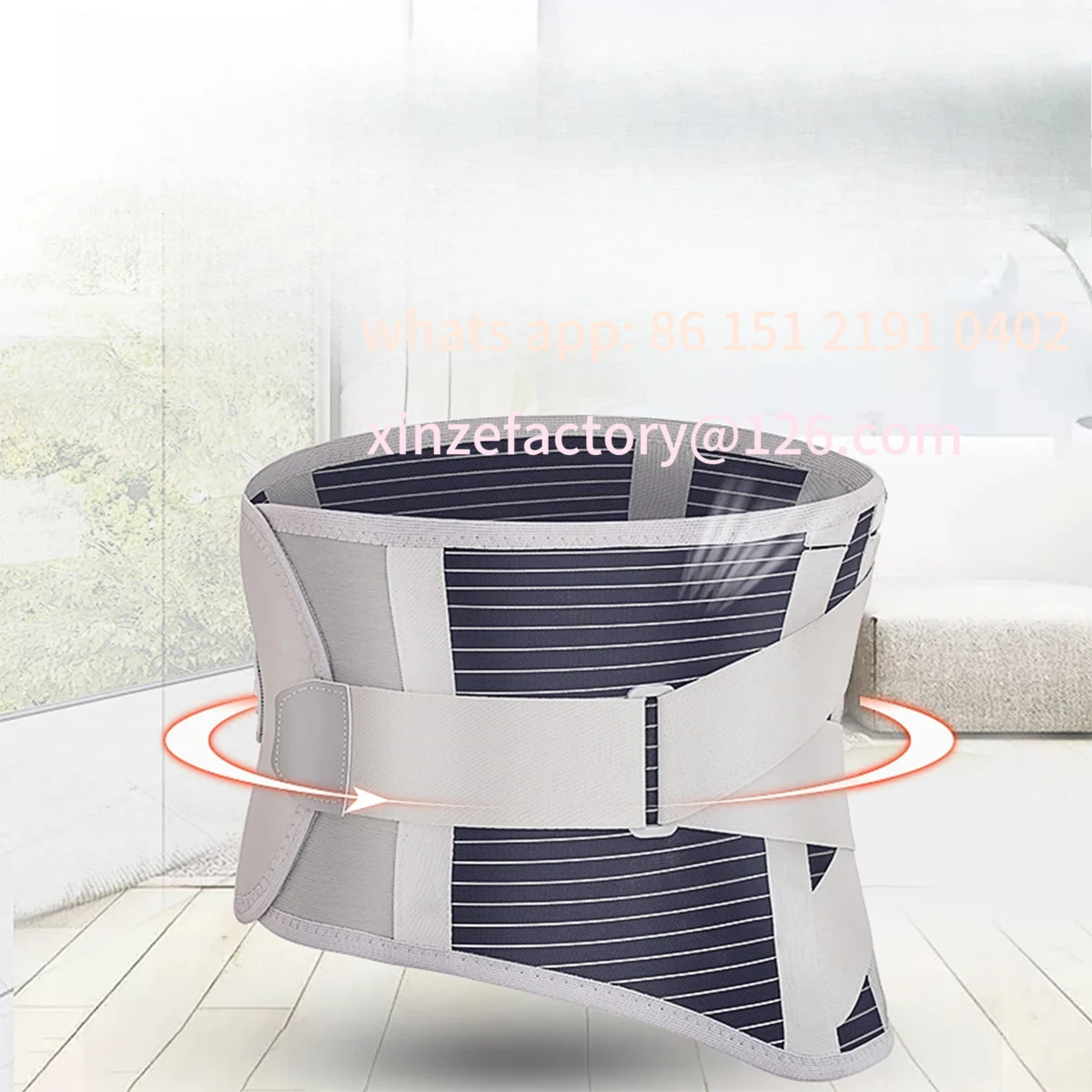 

Customizable Tutore la parte bassa della schiena, tutore per la schiena riscaldato, terapia magnetica, cintura