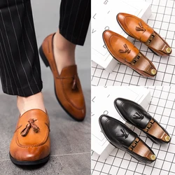 Classic Tassel Business Shoes Summer Loafers Shoes Men's Leisure Dress Loafers Fashion Outdoor Driving Shoes Famous Brand Luxury