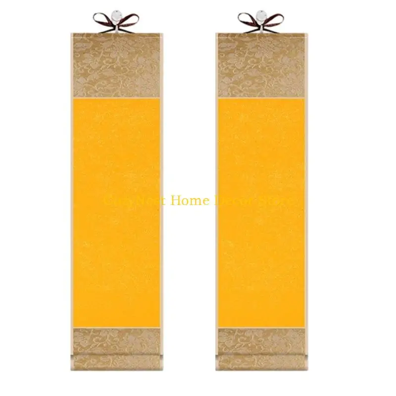 92MF Blank Hanging Scroll Decorative Wall Scrolls for Sumie and Chinese Calligraphy DIY Art Projects