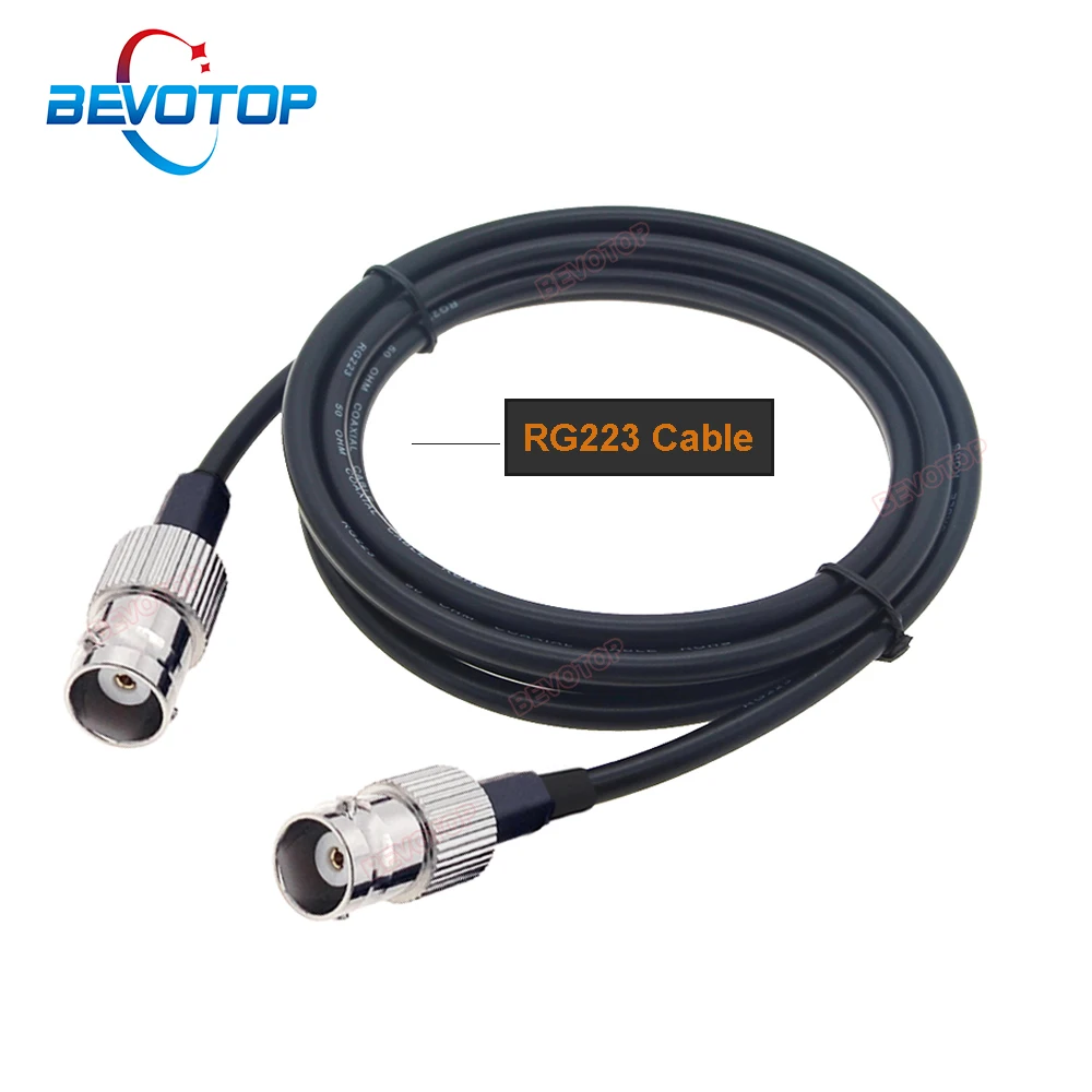 High Quality Low Loss RG223 Cable BNC to BNC Male / Female RG-223 Double Shielded 50 Ohm RF Coaxial Extension Cable Jumper