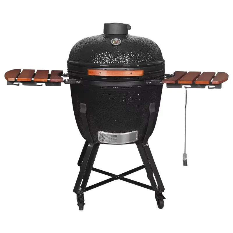 KAMADO 24 Inch BBQ Charcoal Grill Outdoor Ceramic Egg BBQ Grill