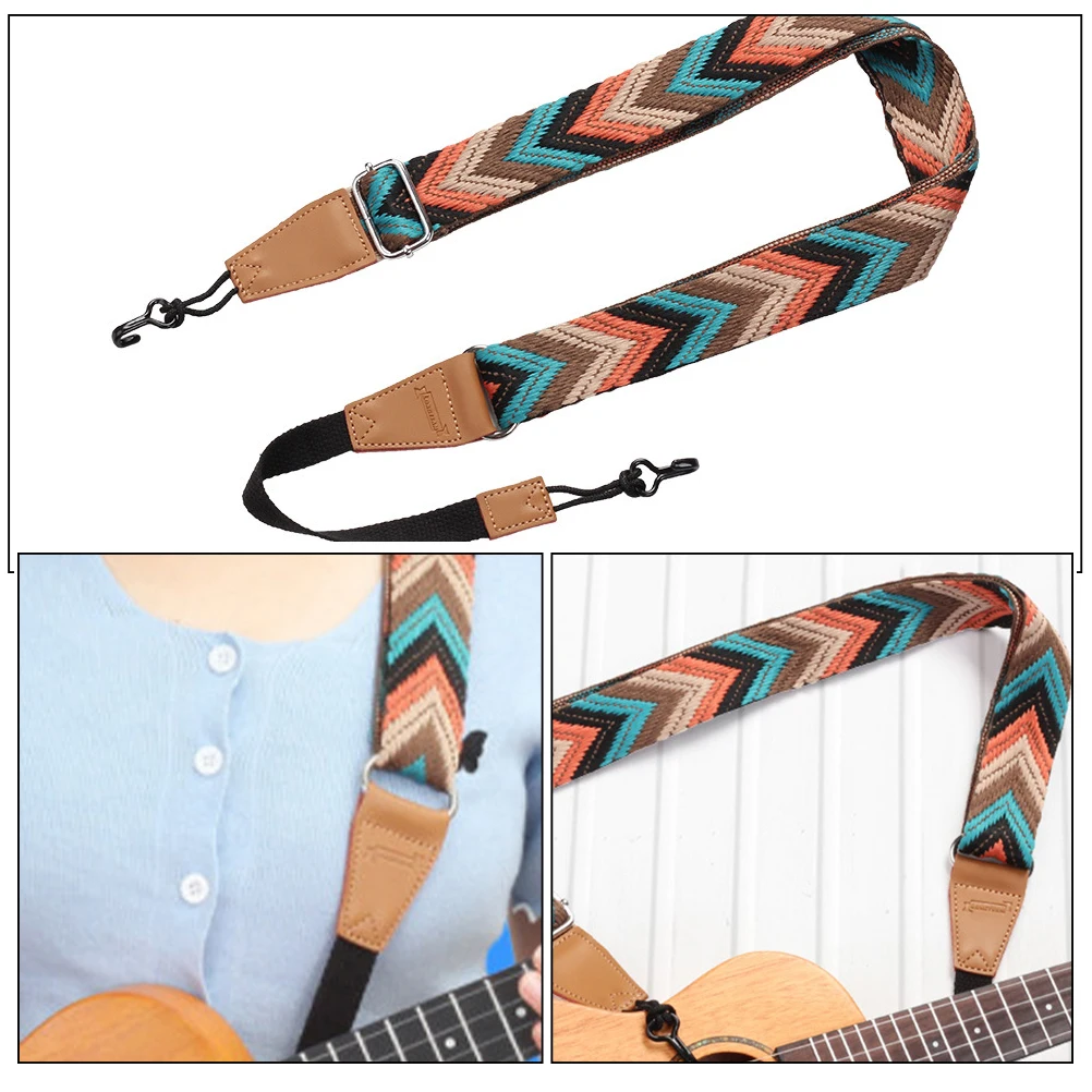 

Kids Belt Ukulele Strap Holding Guitar Locking Electric Shoulder