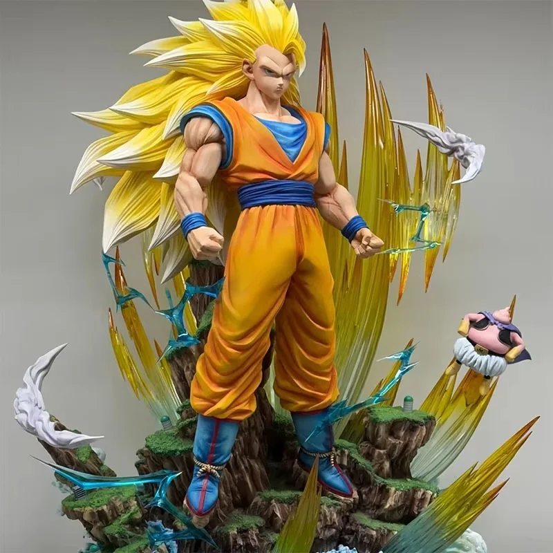 

42cm Dragon Ball Z Son Goku Ssj3 Figure Super Saiyan 3 Goku Action Figures Gk Statue Collection Model Toys Children Gifts