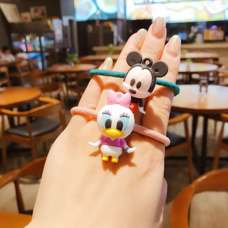 Nuova fascia per bambola per bambini Disney - Stitch Topolino Paperino Simpatico cartone animato con fermaglio per capelli e elastico