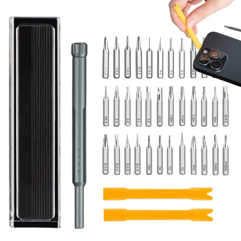 Little Screwdriver Set 41 In 1 Magnetic Screwdriver Set Non-Slip Household Tools Electronics Tool Kit For Computers Laptops