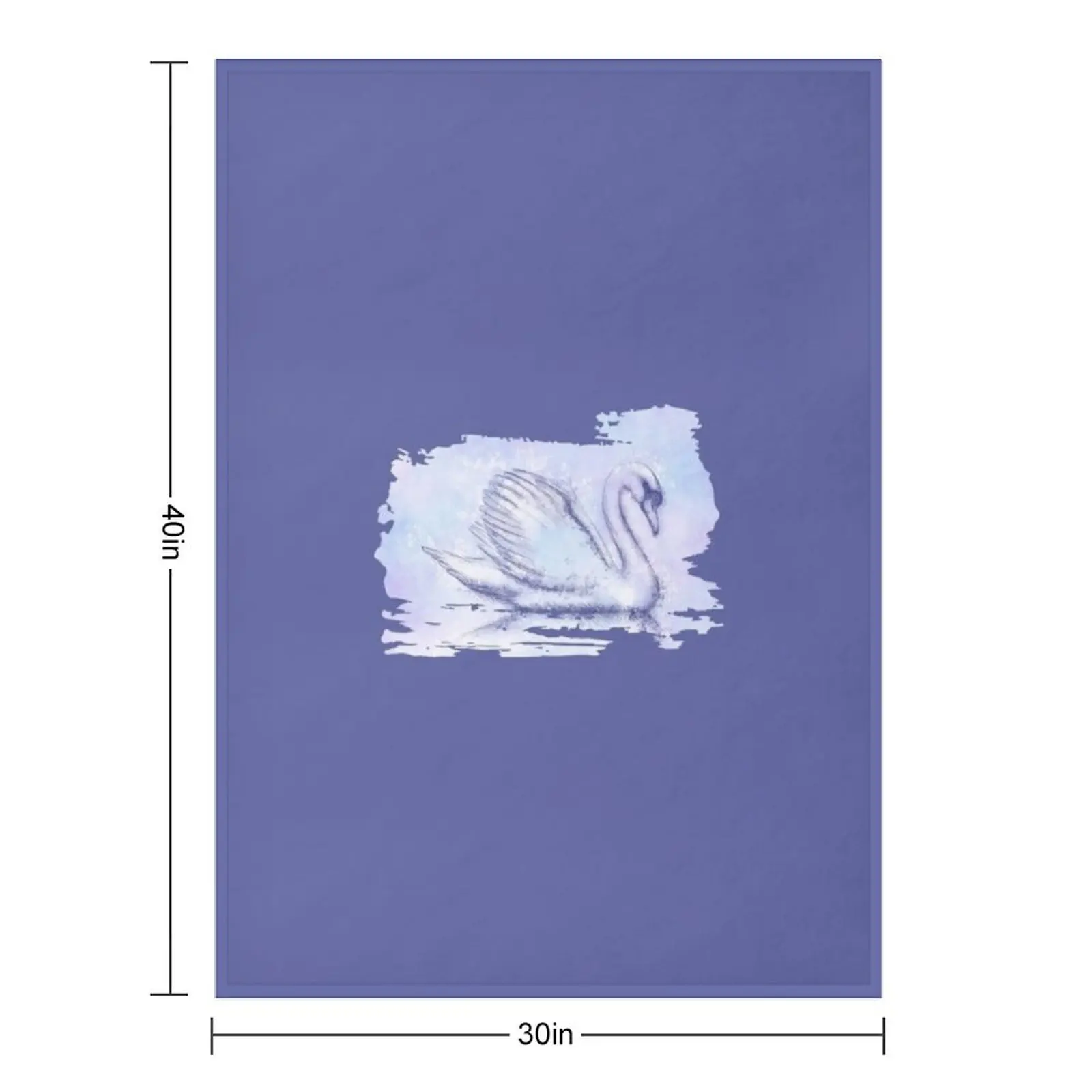 swan Throw Blanket Luxury Designer blankets ands warm for winter Giant Sofa Blankets