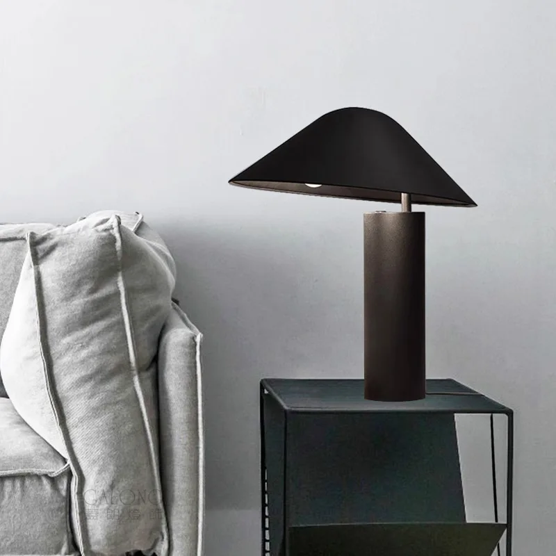 Nordic simple light luxury mushroom lamp study reading living room bedroom bedside lamp sofa office decorative