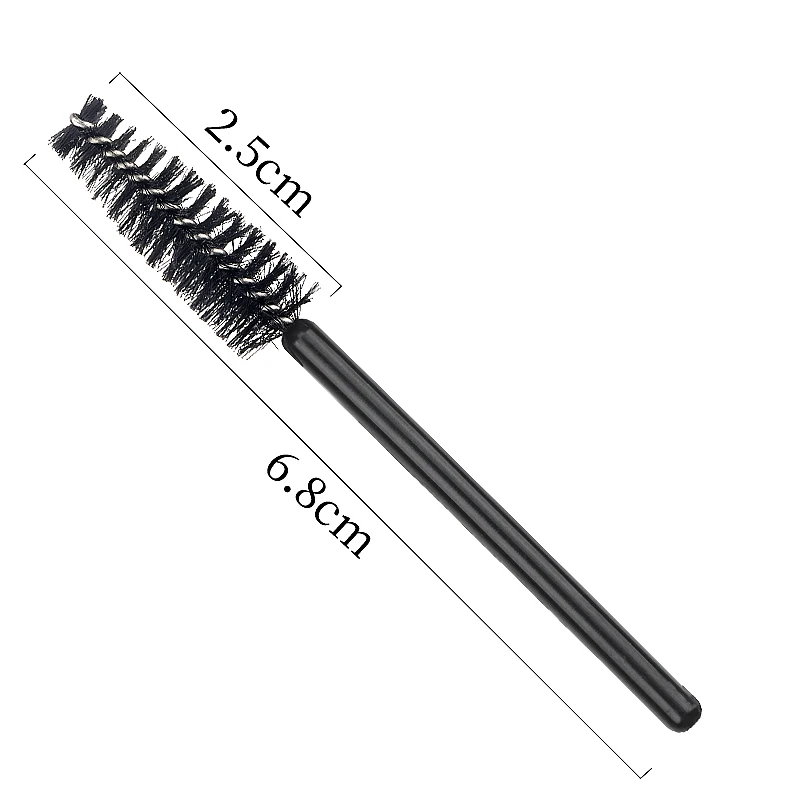 50pcs Short Handle Eyelash Brush Mini Eyebrow Microbrush Mascara Wands Applicator Comb Spoolie Brushes Lash Extension Supplies